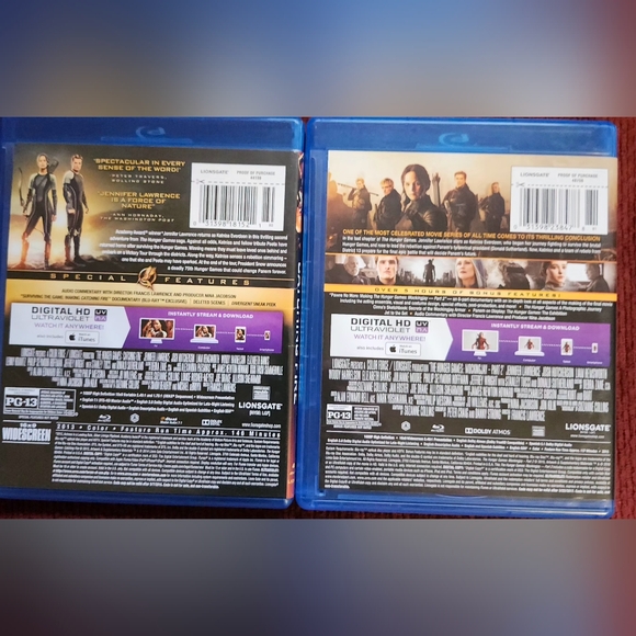 The Hunger Games "Catching Fire" and "Mockingjay" Blu-ray Disc Movies - Picture 4 of 4